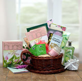 gift for her, spa gift basket, pamper gift basket, spa basket
